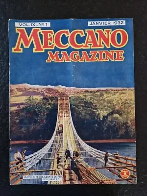 Buy Meccano Magazine #1 January 1932 Antique Toy Magazine Hornby • 2.57£