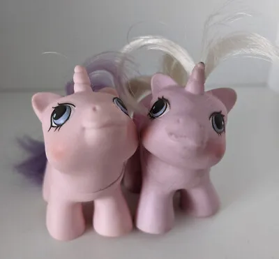Buy G1 1987 My Little Pony SNIFFLES & SNOOKUMS Newborn Twin Baby Ponies Vintage • 14£