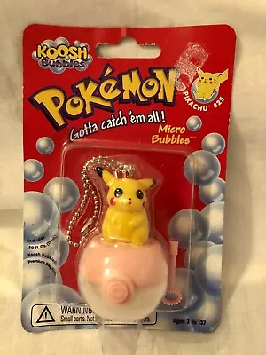 Buy Pokemon Micro Bubbles Pikachu 25 Koosh Bubbles 1999 Sealed Hasbro NEW • 12.99£