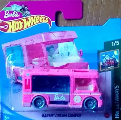 Buy Rare Mattel Hot Wheels Barbie Dream Camper 1:75 New Sealed Blister Pack Ltd Edt • 8.95£