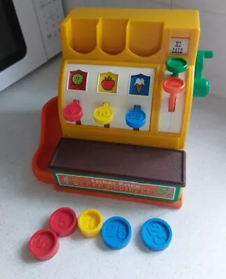 Buy Vintage Fisher Price Cash Register With Coins 1974 Fully Working  • 24.99£