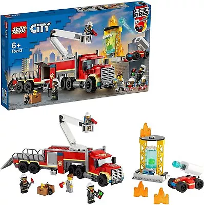 Buy LEGO City Fire Command Unit (60282) Building Set, Fire Engine Toy For Kids 6+  • 29.99£