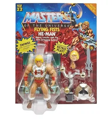 Buy Masters Of The Universe He-Man Flying Fists 5.5in Action Figure • 14.99£