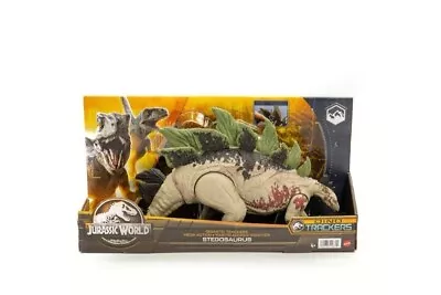 Buy Jurassic World Gigantic Trackers Stegosaurus With Attack Motion, Mattel • 16.50£