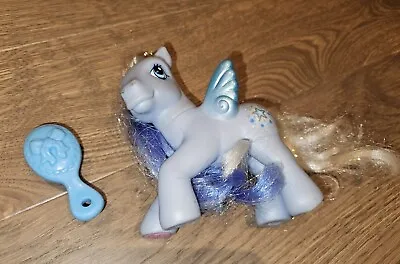 Buy Vintage 2004 G3 My Little Pony MLP Pegasus Silver Glow And Blue Brush Glitter • 4.99£