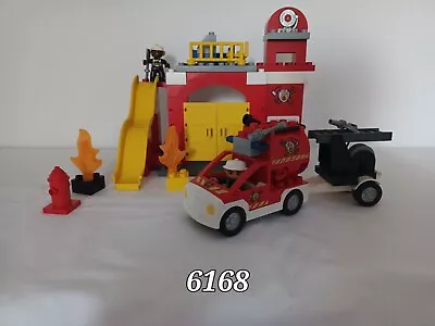 Buy Lego Duplo 6168 Fire Station 100% Complete Without Box • 28£