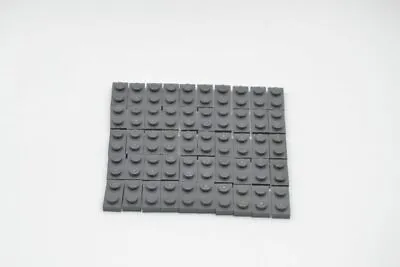 Buy LEGO 50 X Base-Plate New Dark Grey Dark Bluish Gray Plate 1x2 3023 • 2.47£