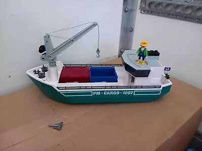 Buy Playmobil 5253 PM Container / Cargo Ship / Boat Used / Clearance • 25.95£