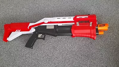 Buy Nerf Fortnite - Bossmerg-12 Tactical Shotgun Pump Action Gun Blaster VGC • 15£