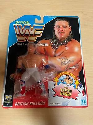 Buy WWF Wrestling Hasbro British Bulldog On MOC New + Original Packaging (OB) • 188.70£