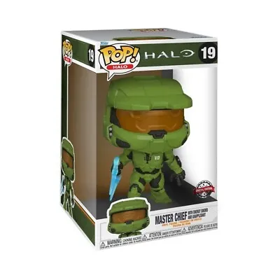 Buy Funko Pop Halo | Master Chief With Energy Sword 10 Inch #19 Special Edition • 31.99£