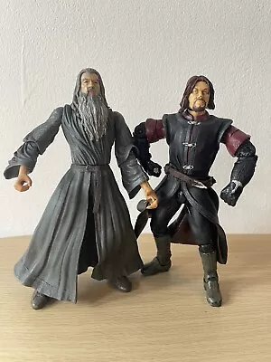 Buy The Lord Of The Rings Gandalf The Grey & Boromir 6.5  Figures Only Toy Biz 2001 • 13.36£