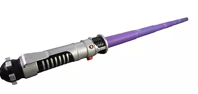 Buy Star Wars Mace Windu Lightsaber Purple Retractable Hasbro 2002 Cosplay Rare • 16.99£