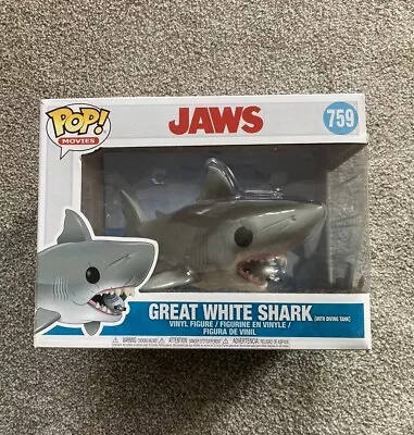 Buy Funko Pop! Movies Vinyl Figure No 759 Jaws Great White Shark Boxed • 15£