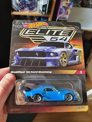 Buy Hot Wheels HWC Elite 64 Series Modified ’69 Ford Mustang New In Hand UK Stock • 28.99£