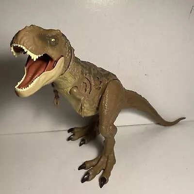 Buy Jurassic World T-Rex Extreme Battle Damage Tyrannosaurus Rex Action Figure • 15£