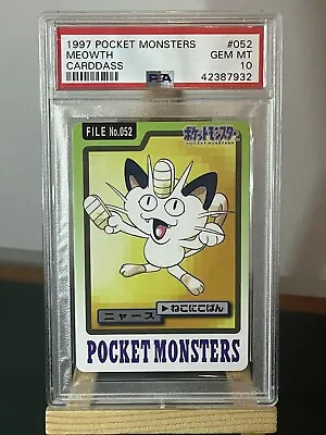 Buy Pokemon 1997 Bandai Carddass PSA 10 Meowth Gem Mint - Pop 12 • 144.93£