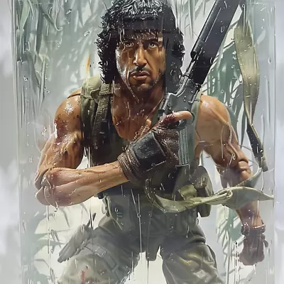 Buy NECA Action Figure First Blood John Rambo Sylvester Stallone 18cm ORIGINAL Box 2 • 41.06£