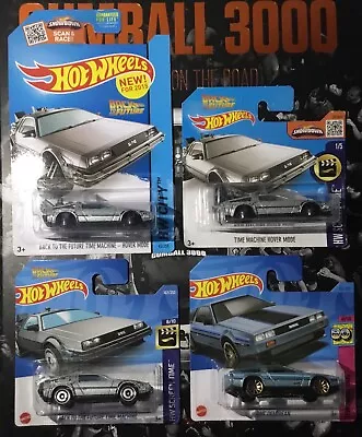 Buy Hot Wheels Back To The Future Time Machine DeLorean X4 Inc Hover Mode 🕰️🔥⚡️ • 25£