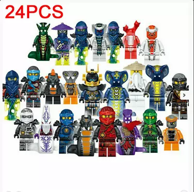 Buy Ninjago 24pcs Set Mini Figure Kai Jay Building Blocks Kids Toys Gift Children • 20.99£