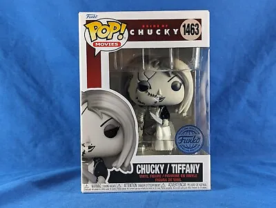 Buy Chucky / Tiffany Funko Pop Vinyl Figure Bride Of Chucky B&W Black & White #1463 • 24.99£