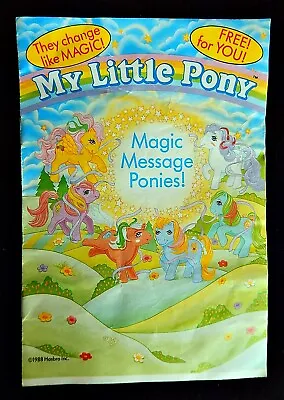 Buy MLP ©1988 My Little Pony Comic - Magic Message Ponies Colouring & Symbol Booklet • 39.95£