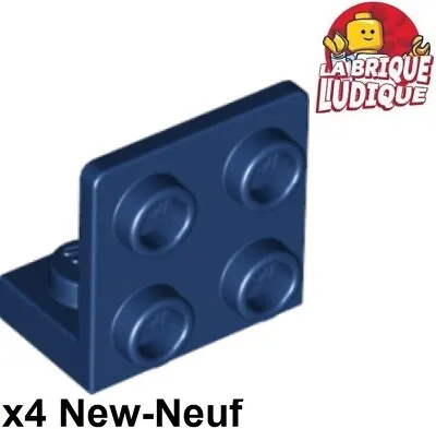 Buy LEGO 4x Bracket 1x2 - 2x2 Inverted Stand 90° Dark Blue/Dark Blue 99207 NEW • 2.04£