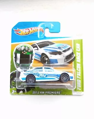 Buy 1/64 Hot Wheels Ford Falcon Race Car White Old Short Card HW Premiere • 6.49£