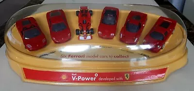 Buy RARE Shell V-Power Promotional Ferrari Car Display Case. 6x Hot Wheels Cars. • 49.99£