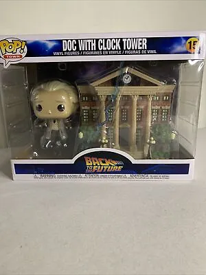 Buy Funko Pop! Town: Back To The Future - Doc With Clock Tower Vinyl Figure • 45£