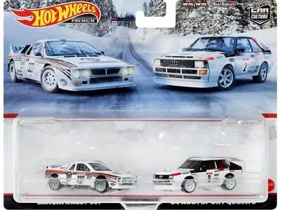 Buy 2 Car Set - Lancia Rally 037 & Audi Sport Quattro 1984  -  - HOT WHEELS 1:64 • 39.33£