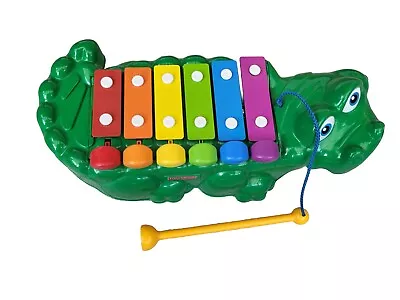 Buy Vintage Fisher Price Alligator Xylophone Crocodile Green Good Condition Rainbow  • 11.99£