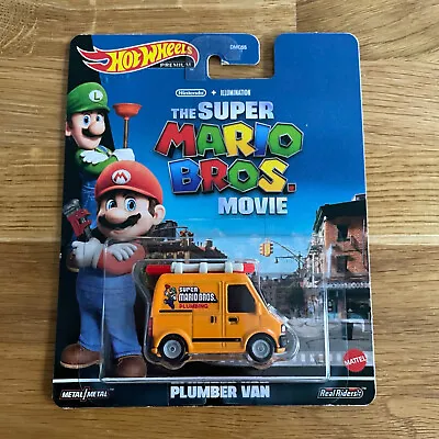 Buy Hot Wheels Premium Super Mario Bros Movie Plumbers Van [Combined P&P] • 13.75£