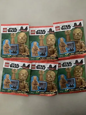 Buy Lego Star Wars - C-3PO + Gonk Droid Minifigures (Polybag - 912310) X6 • 30£
