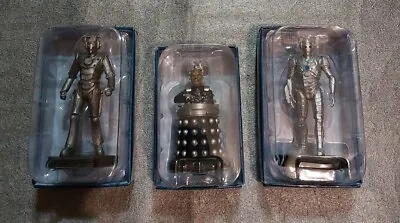 Buy 3 Figurines Dr Who Eaglemoss - Davros 02 Cybercontroller 03, Cyberman 14 NEW!!! • 19.99£