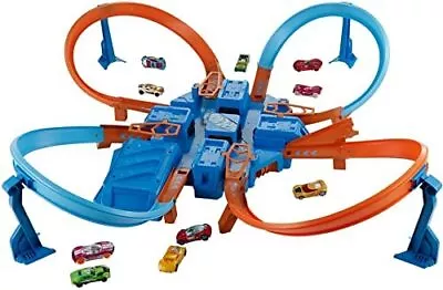 Buy Hot Wheels DTN42 Criss Cross Crash Playset With One Die Cast Car Amazon Exclusi • 48.44£