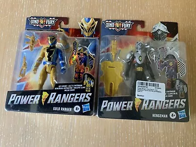 Buy Power Rangers Dino Fury Figures  Good Gold V Hengeman Bad   New BNIB Hasbro • 35£