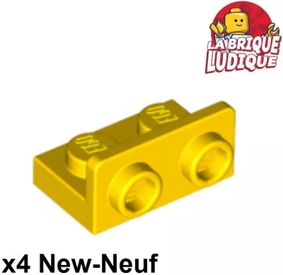 Buy LEGO 4x Bracket 1x2 - 1x2 Inverted 90° Stand Yellow/Yellow 99780 NEW • 1.36£