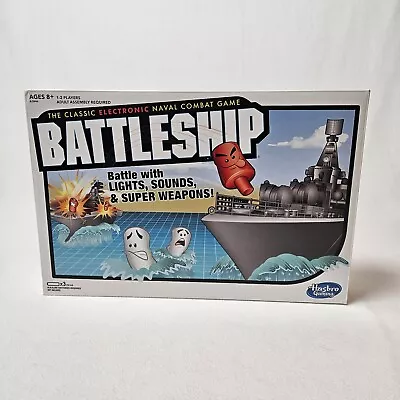 Buy Hasbro Battleship The Classic Electronic Naval Combat Board Game New Open Box • 25.93£