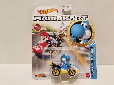 Buy Hot Wheels Mario Kart Light Blue Yoshi Standard Kart • 17.99£