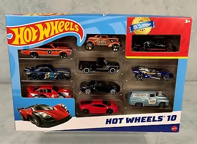 Buy Hot Wheels 10-Car Gift Pack Of 1:64 Scale Vehicles​ (As Pictured) #J New Sealed • 14.95£