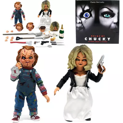 Buy Neca Bride Of Chucky Ultimate Chucky & Tiffany 4  Scale Action Figure 2 Pack Set • 74.63£