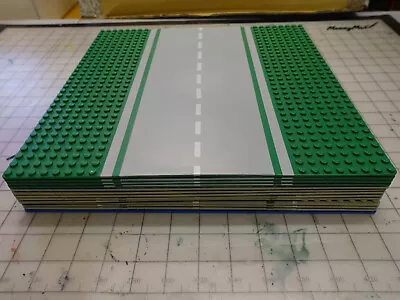 Buy LEGO City Road Base Plates (32x32). Various Crossroad T-Crossing, Straight. Blue • 17.61£