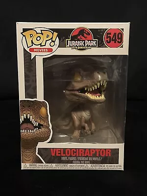 Buy Funko Pop Movies Jurassic Park 25th Anniv. Velociraptor #549 Vinyl Figure - Used • 10£