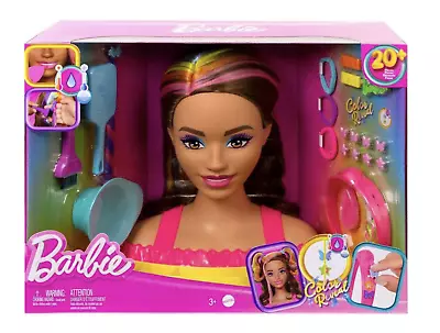 Buy Barbie Totally Hair Neon Rainbow Deluxe Styling Head New With Box • 32.28£