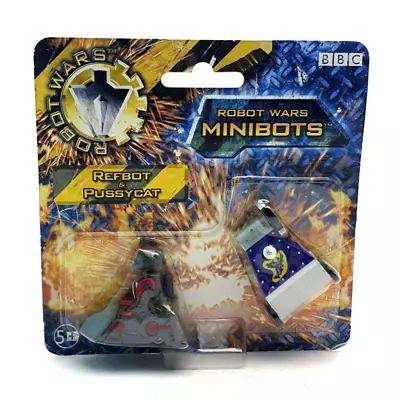 Buy ROBOT WARS ☆ MINI BOTS Refbot & Pussycat Mini Vehicle Figure BBC Carded Sealed • 29.99£