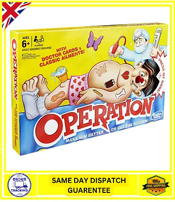 Buy Classic Operation Game Electronic Board Game With Cards Indoor Game 6+ • 26.33£
