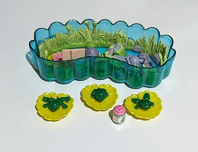 Buy Vintage Kenner 1994 Littlest Pet Shop - Jump 'n Splash Frogs With Lily Pond • 24.94£