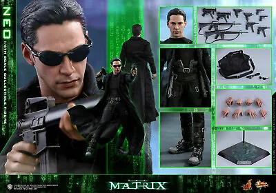 Buy New Hot Toys MMS466 The Matrix 1/6 Neo Keanu Reeves Figure • 425£