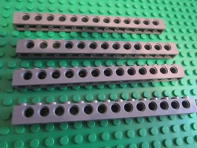 Buy LEGO Technic 4 X EXTRA LONG 1 X 14 Brick / Beam 13 Hole 14 Pin DARK GREY • 3.59£